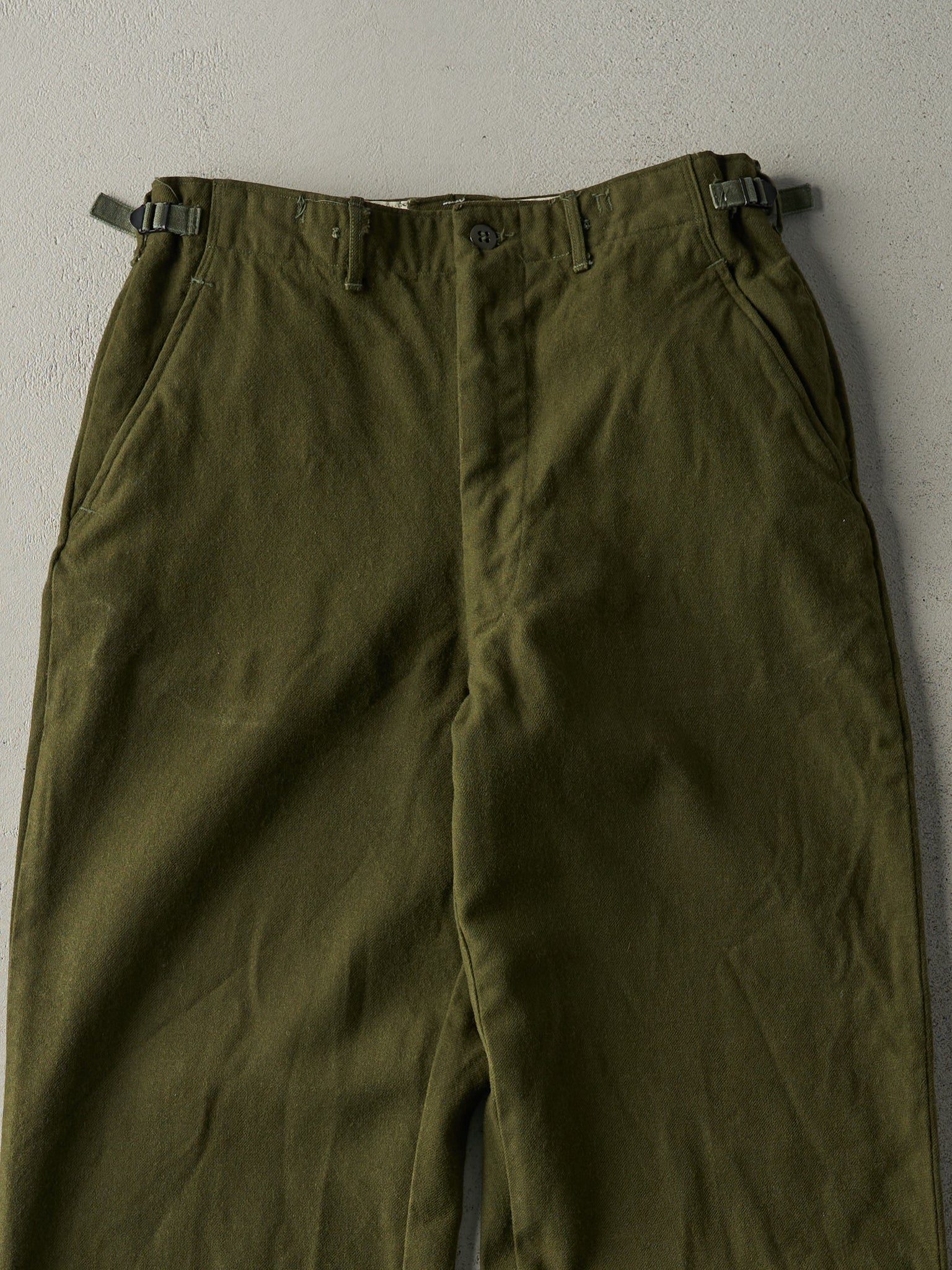 Vintage 80s Army Green OG 108 Military Wool Pants (29x29)