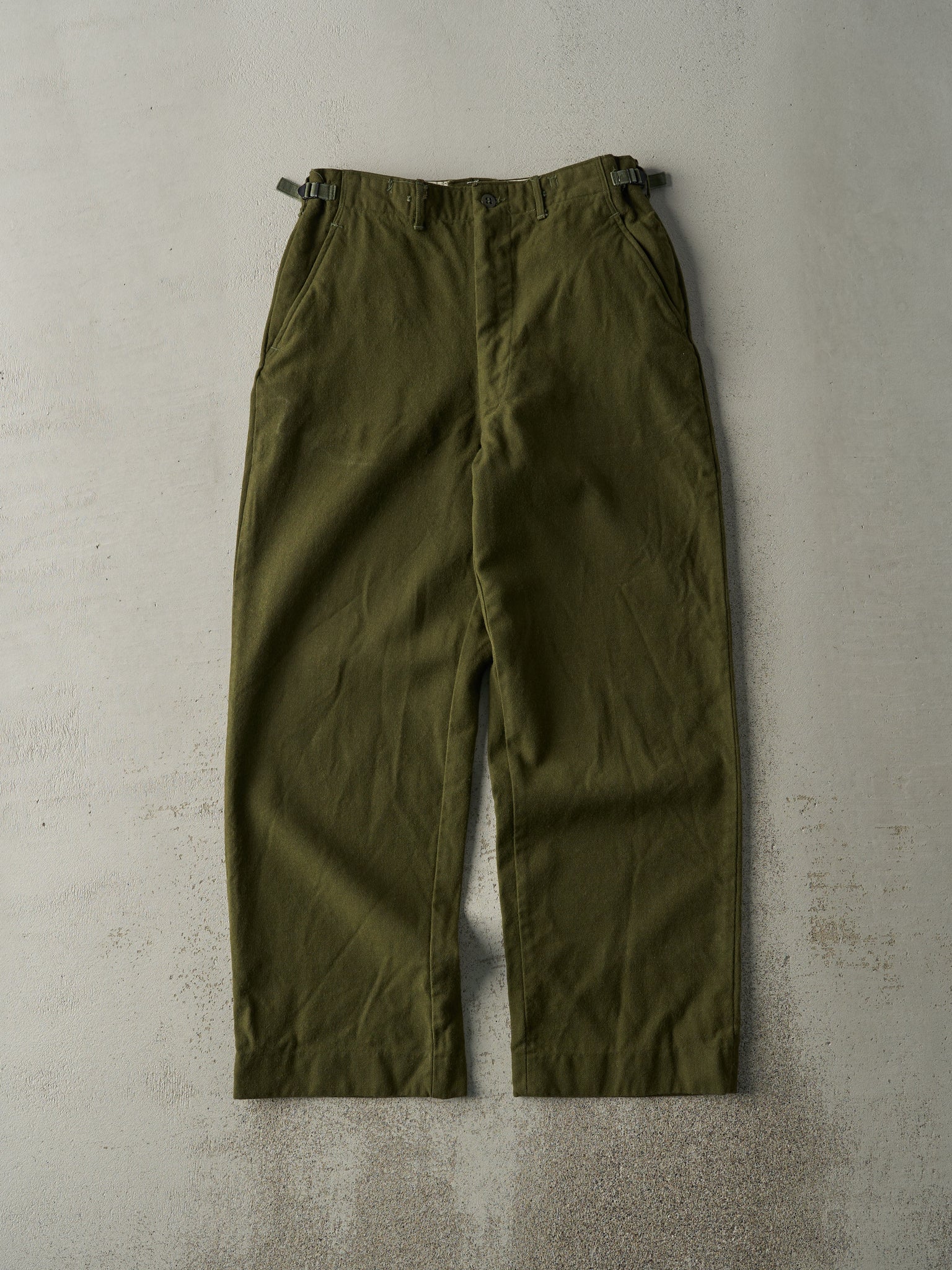 Vintage 80s Army Green OG 108 Military Wool Pants (29x29)