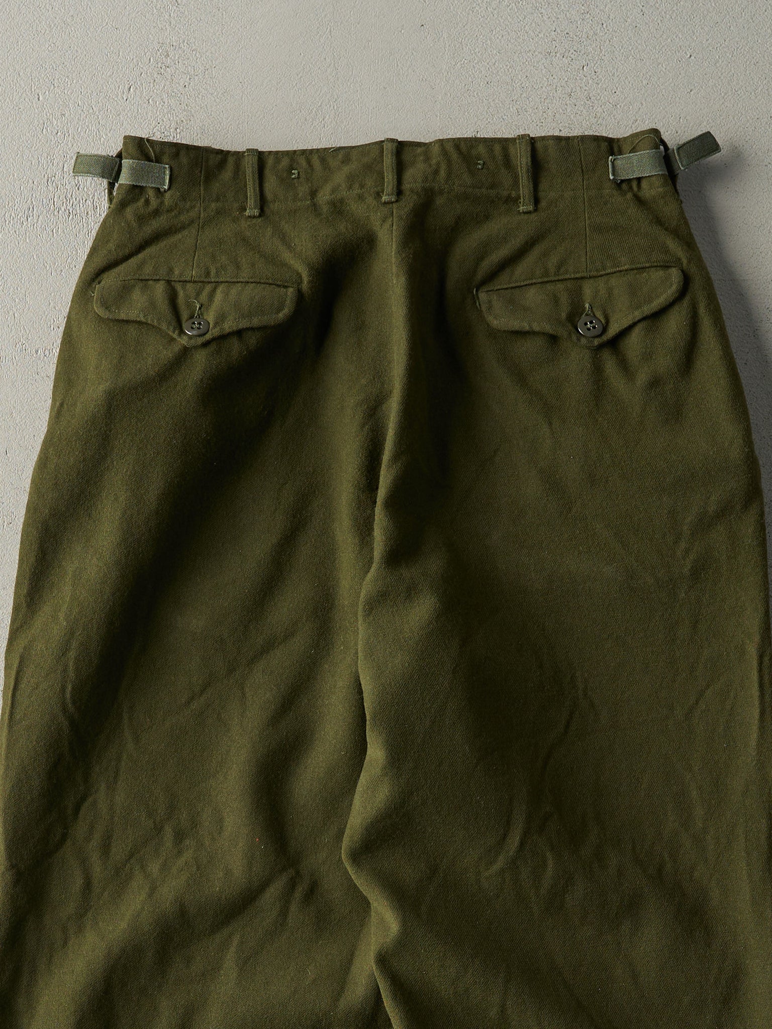 Vintage 80s Army Green OG 108 Military Wool Pants (29x29)