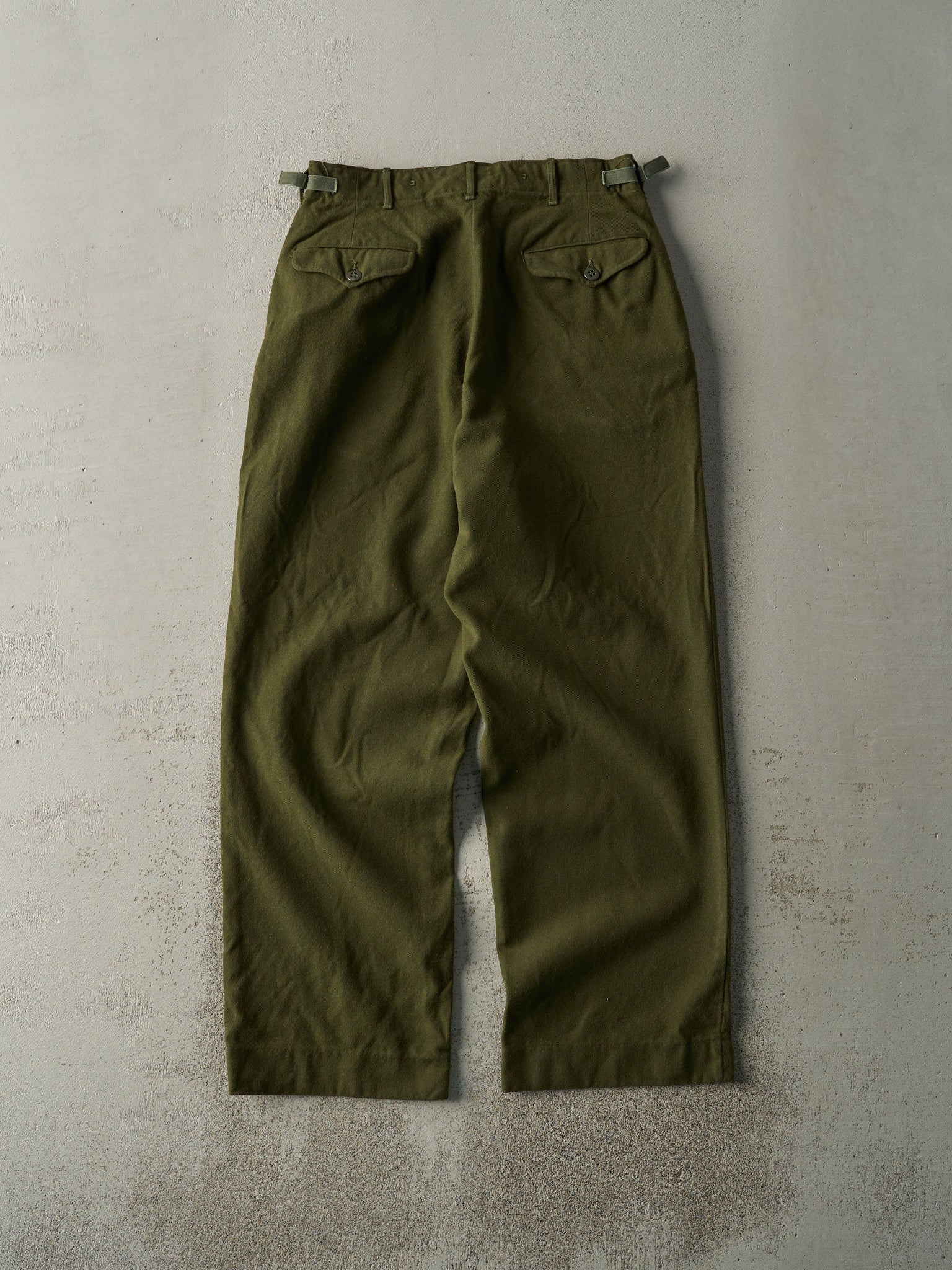 Vintage 80s Army Green OG 108 Military Wool Pants (29x29)