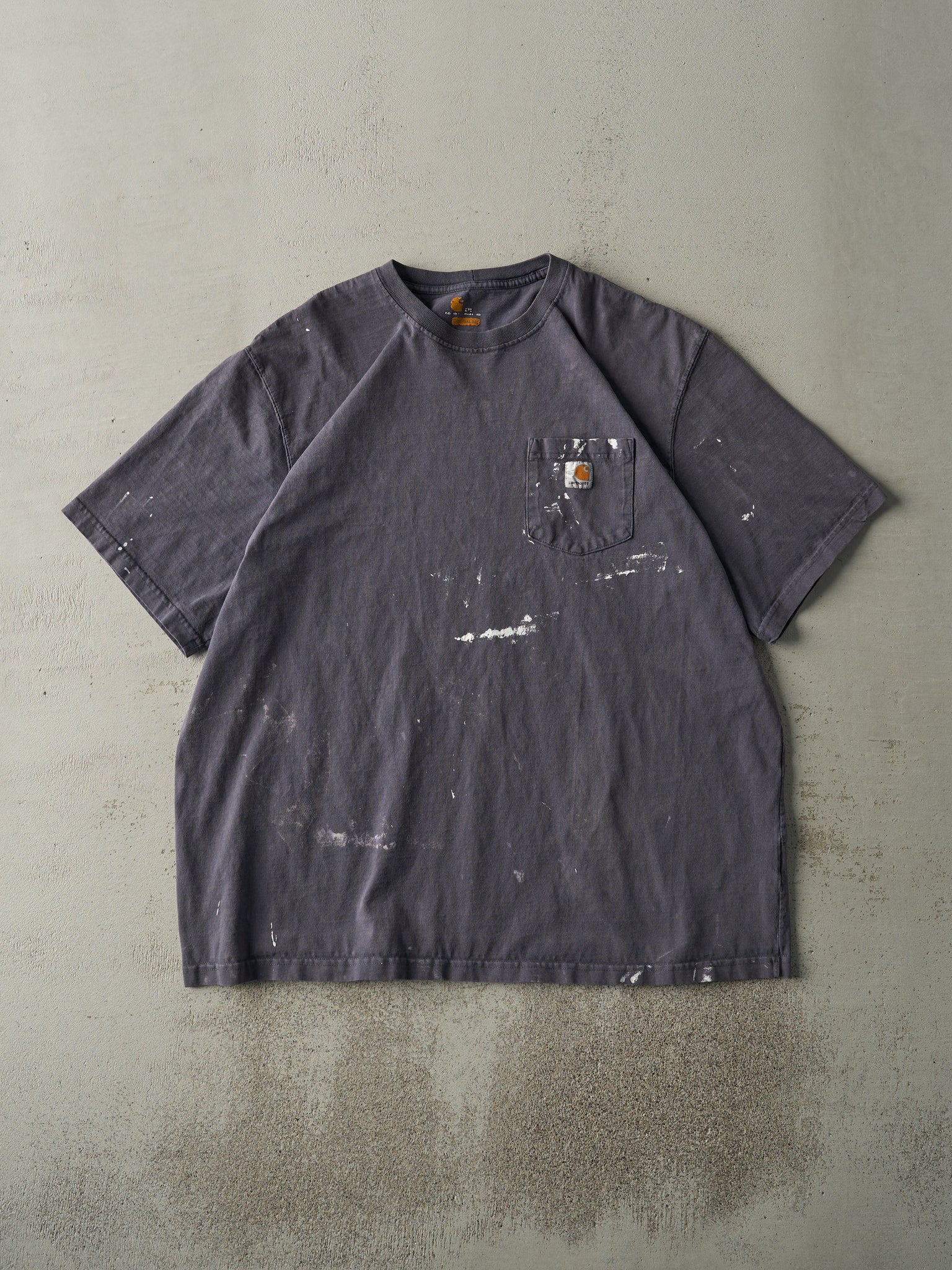 Vintage Y2K Grey Carhartt Pocket Tee (XL)