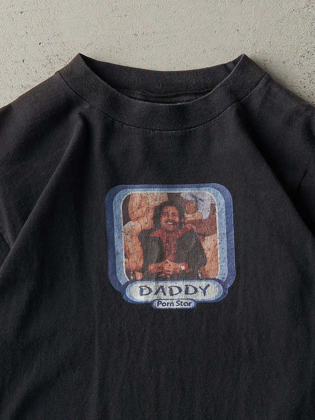 Vintage 90s Black Porn Star Skateboard Tee (XS/S)