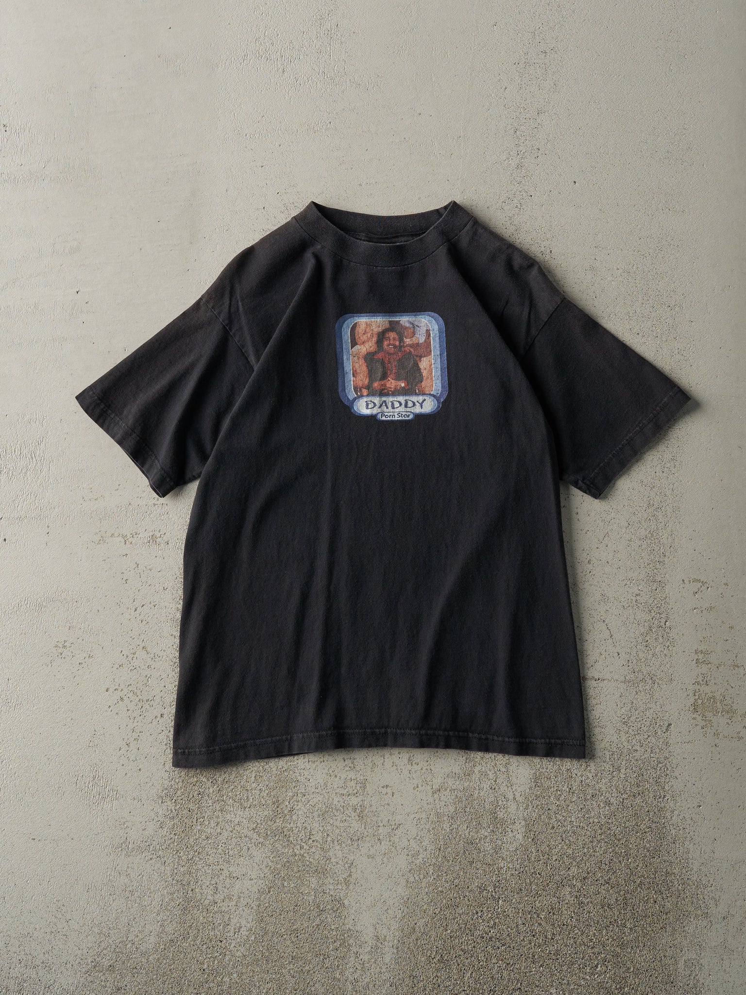 Vintage 90s Black Porn Star Skateboard Tee (XS/S)