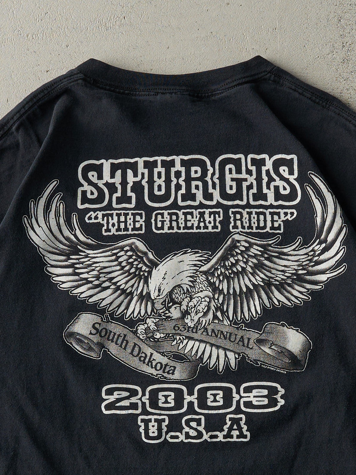 Vintage 03' Black Sturgis Black Hills Rally Tee (M)