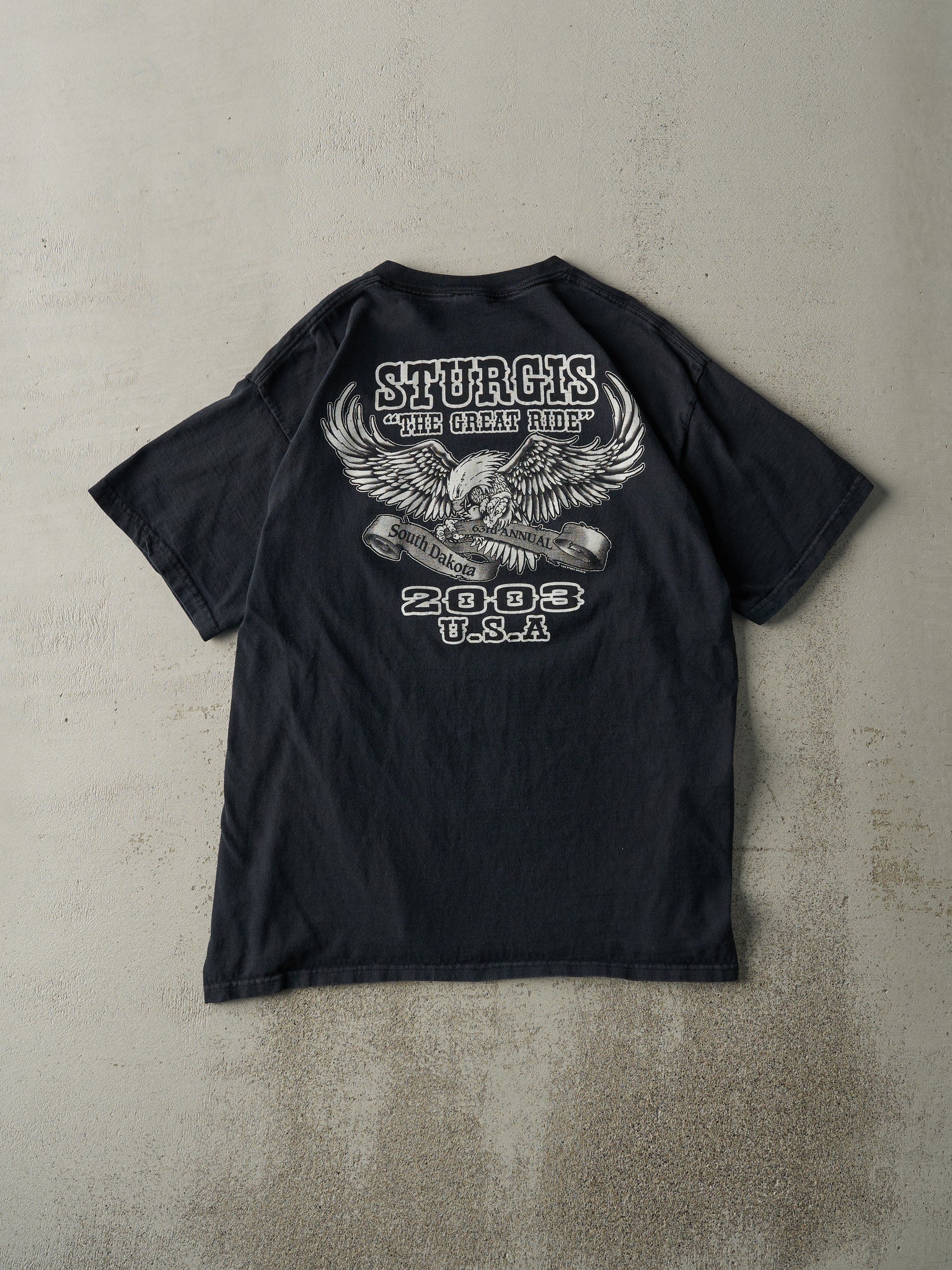 Vintage 03' Black Sturgis Black Hills Rally Tee (M)