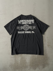 Vintage 92' Faded Black Valley Forge, PA Harley Davidson Single Stitch Tee (M)