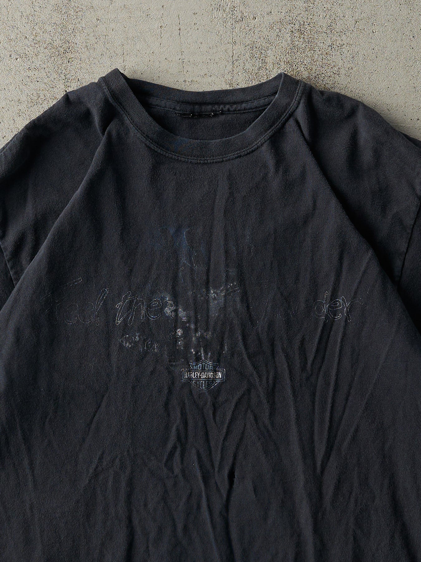 Vintage 05' Faded Black Harley Davidson Annapolis, MA Harley Davidson Tee (M)