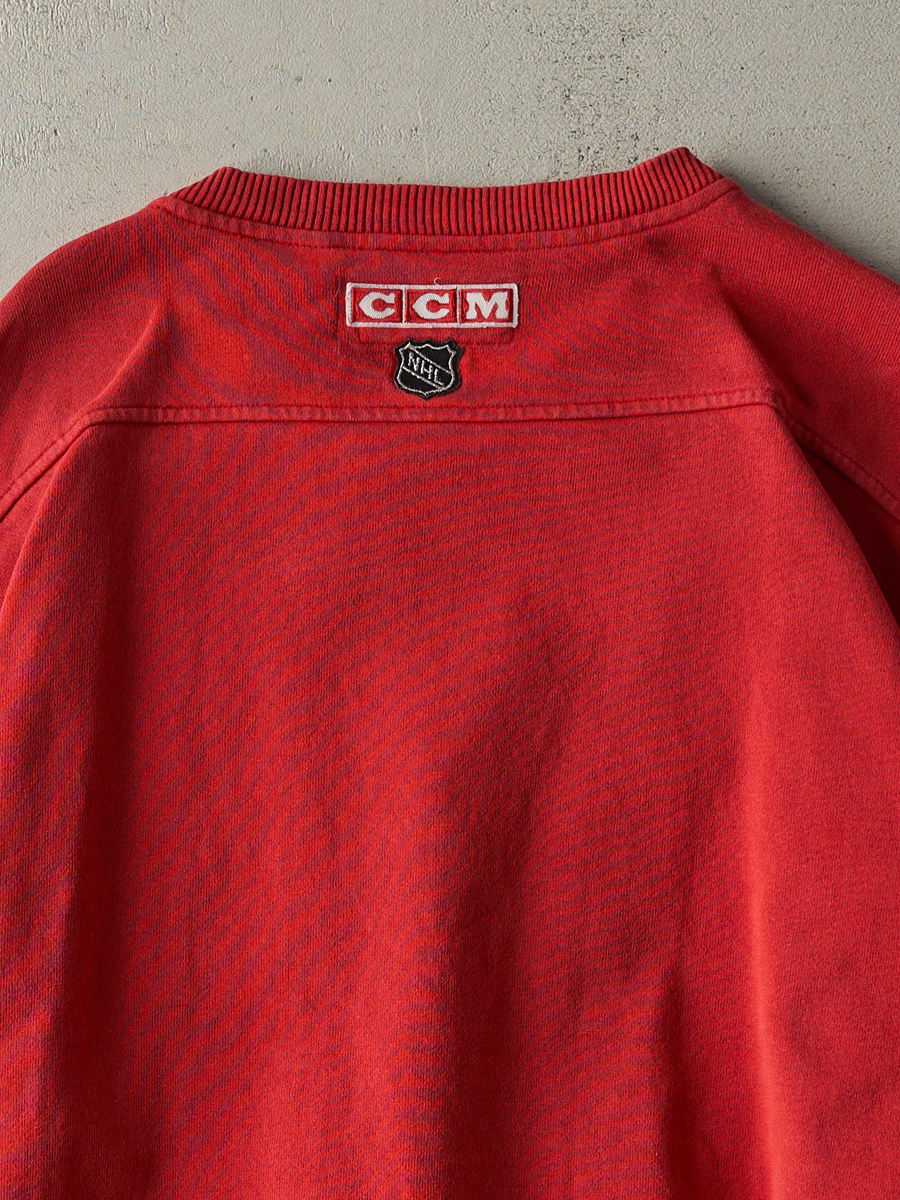 Vintage 90s Red Montreal Canadians Crewneck (L)