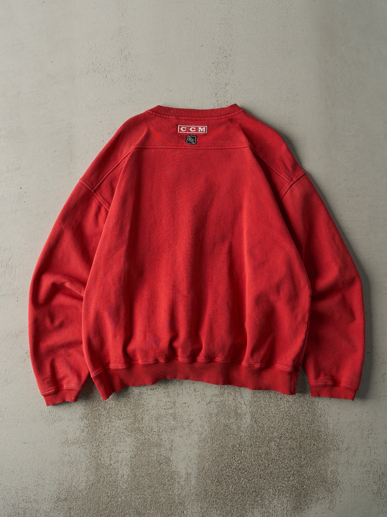 Vintage 90s Red Montreal Canadians Crewneck (L)