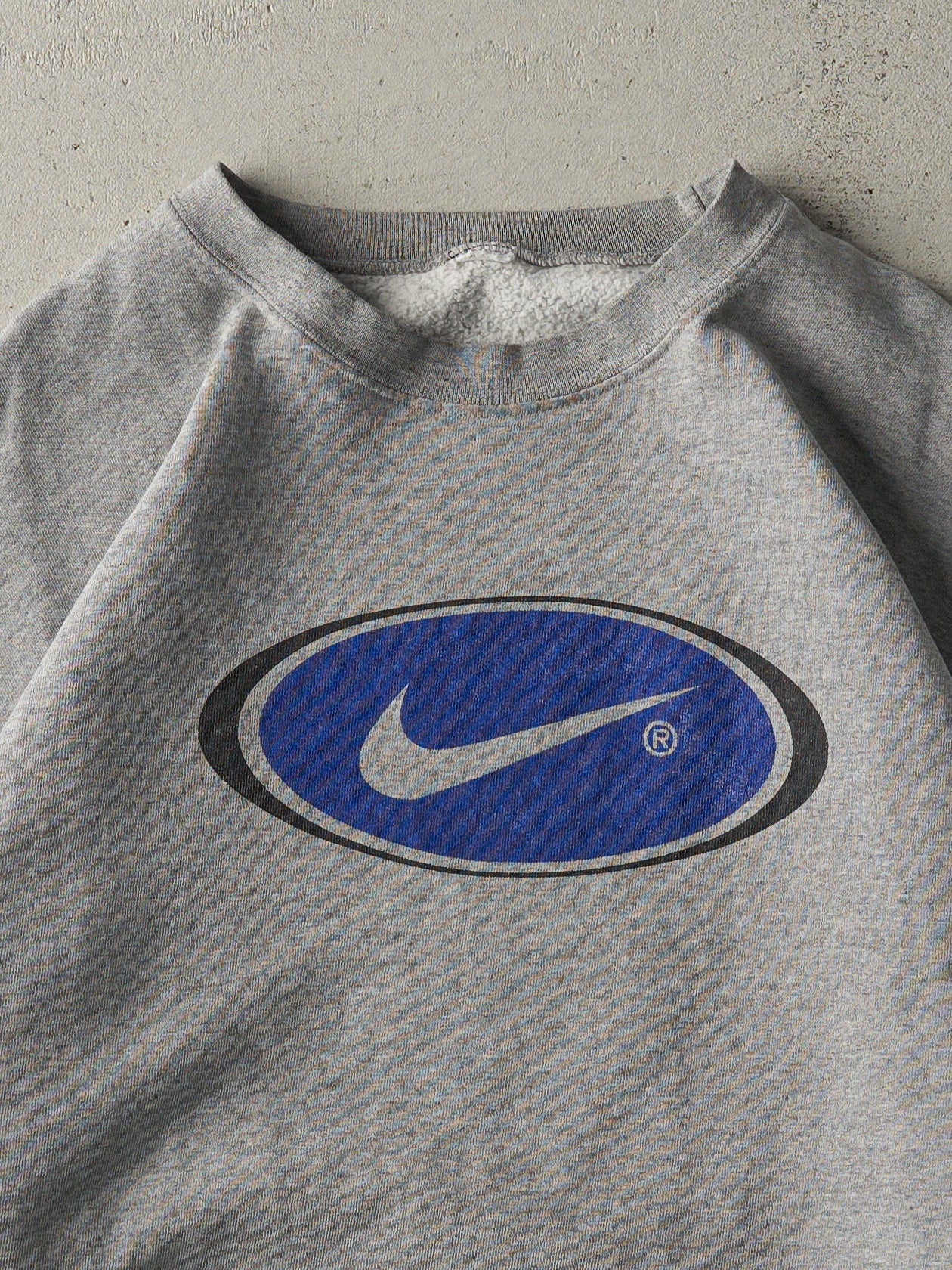 Vintage 90s Grey Nike Logo Crewneck (L)