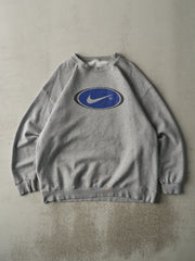 Vintage 90s Grey Nike Logo Crewneck (L)