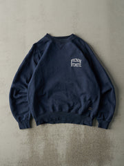 Vintage 90s Navy Blue Embroidered Penn State Russell Athletics Crewneck (L)