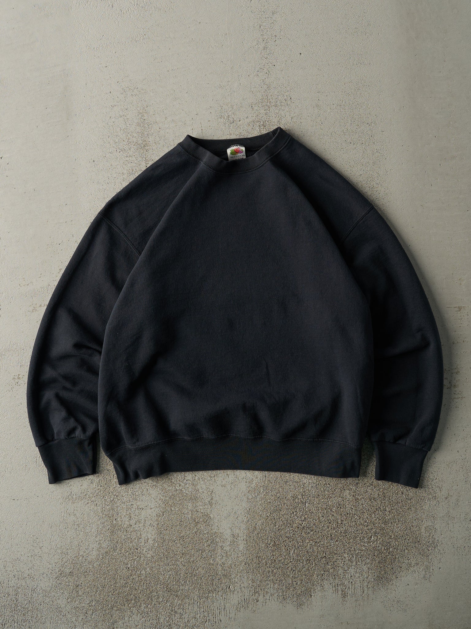 Vintage 90s Black Blank Crewneck (L)