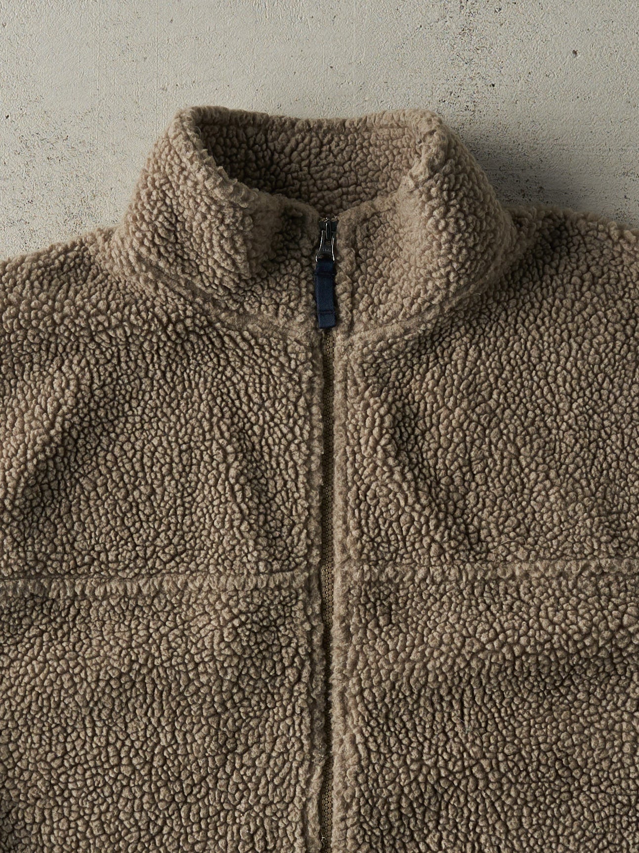 Vintage 90s Beige Gap Sherpa Fleece Vest (L)