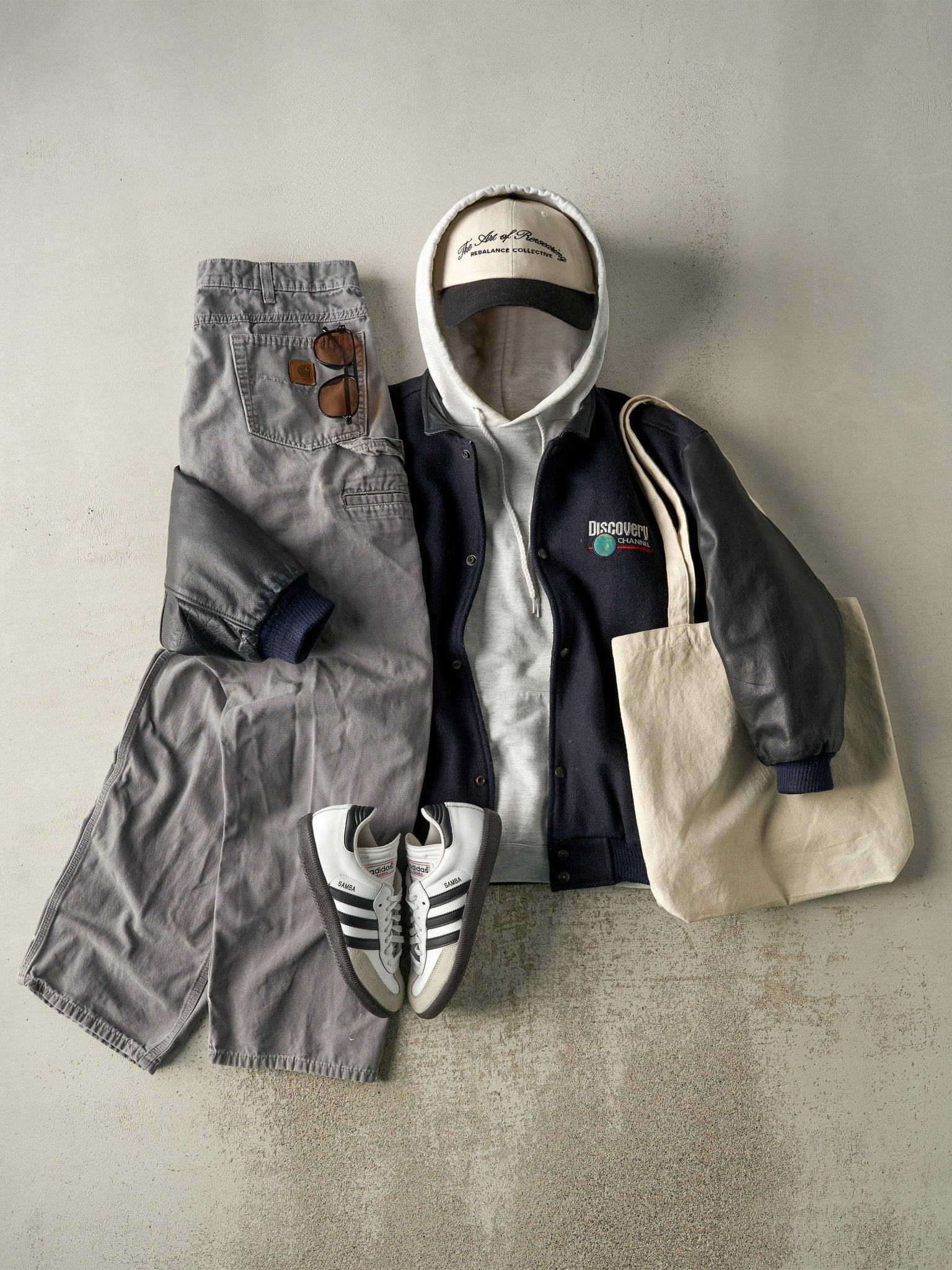 Vintage Y2K Grey Carhartt Carpenter Pants (34.5x32)