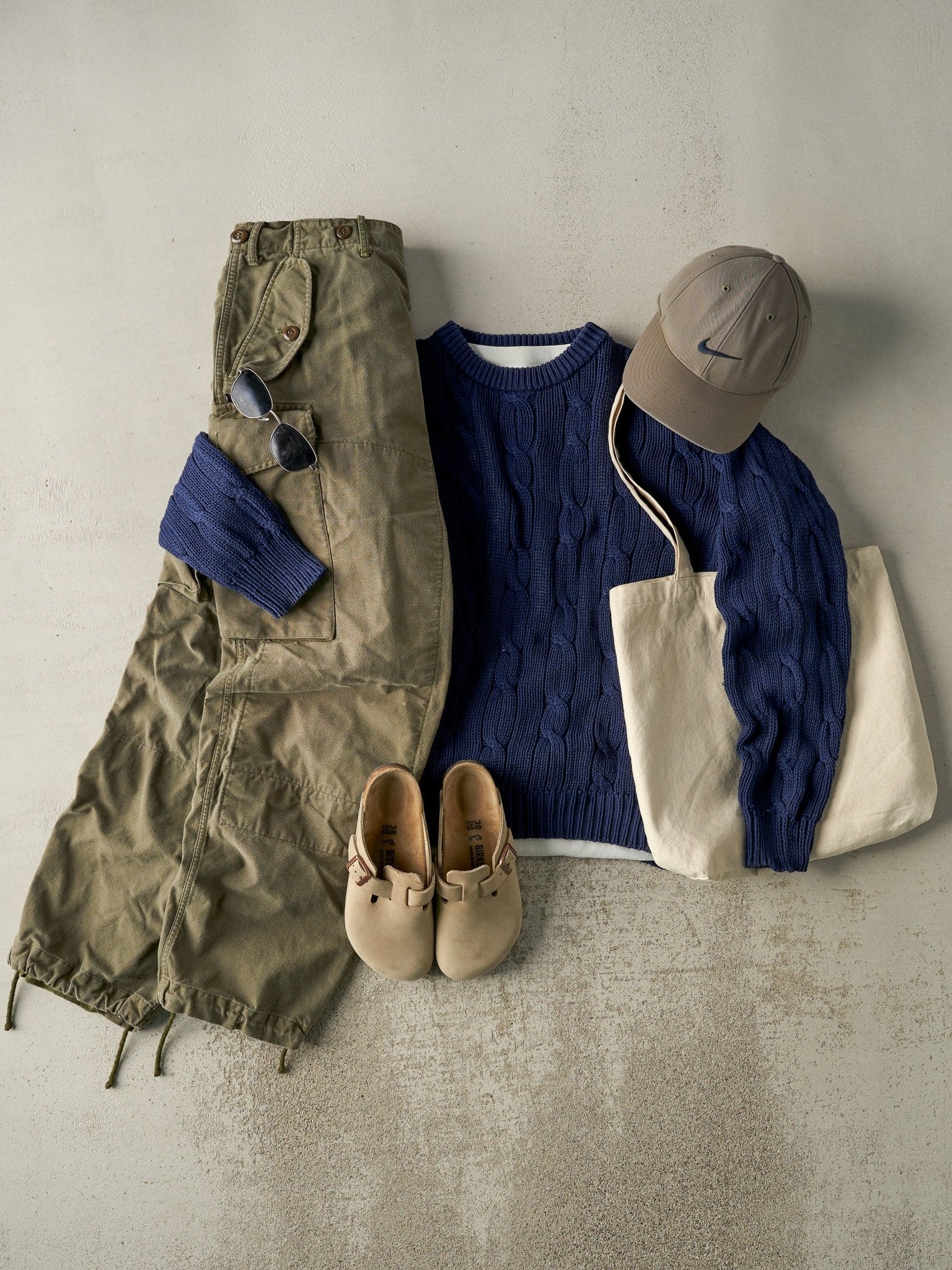 Vintage 63' Green Army Combat Pants (35.5x29)