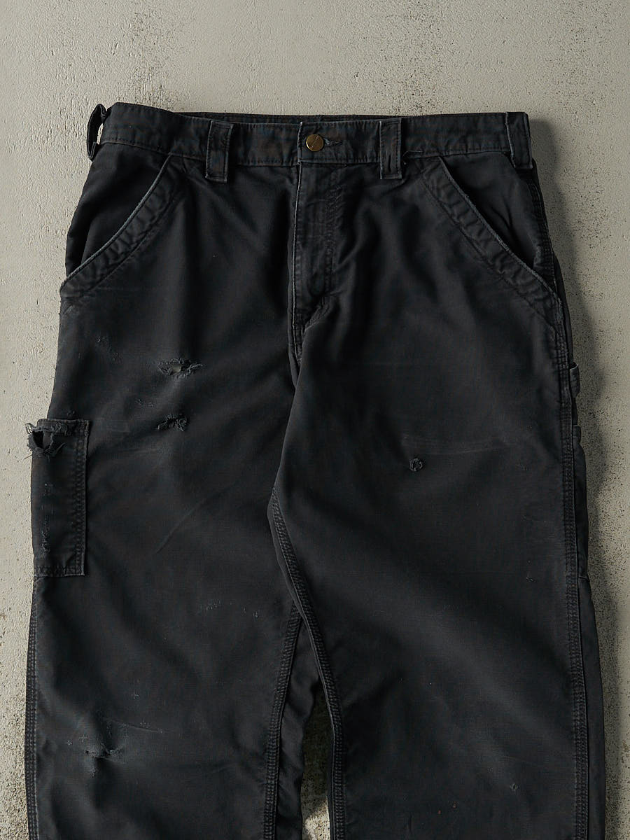 Vintage Y2K Black Carhartt Lightweight Carpenter Pants (33x30)
