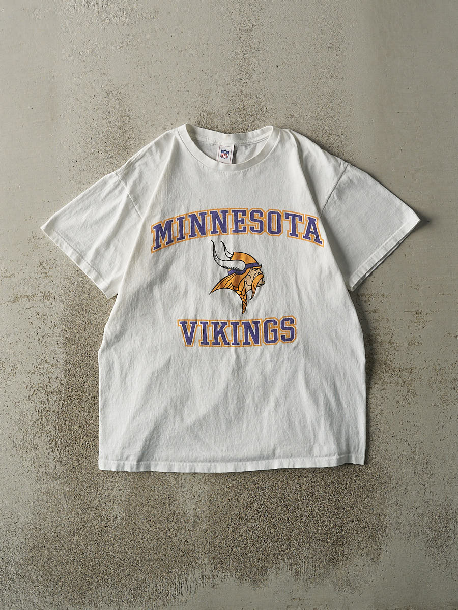 Vintage Y2K White Minnesota Vikings Tee (M/L)