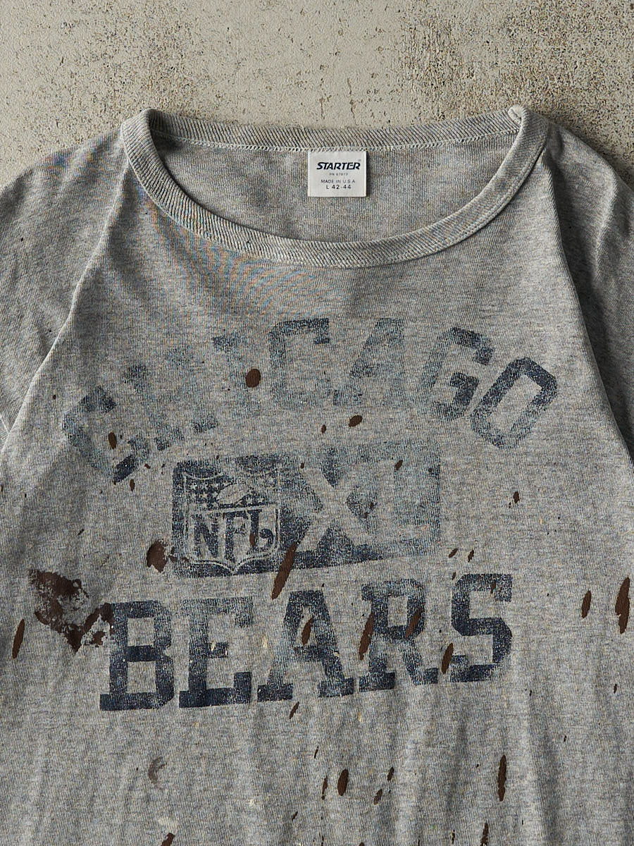Vintage Y2K Grey Chicago Bears Tee (S/M)