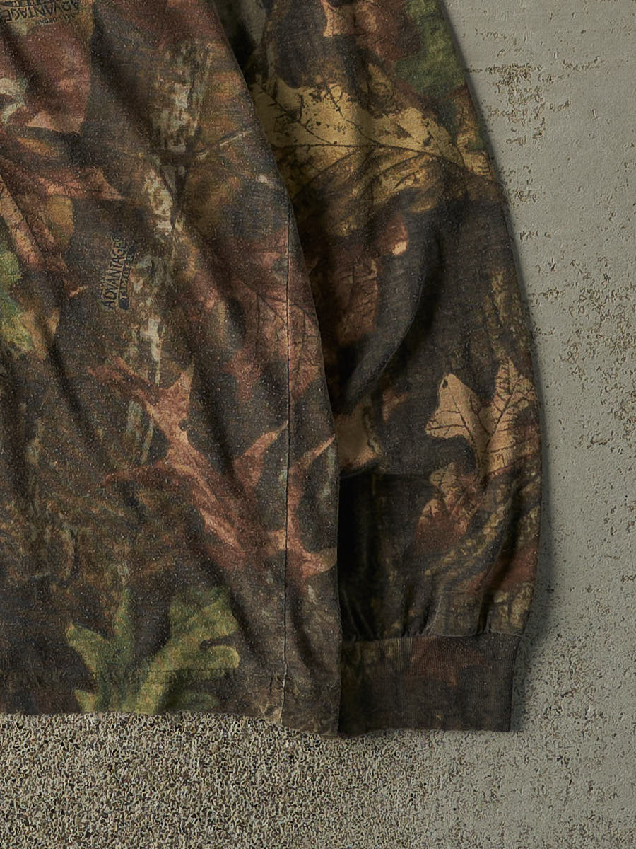 Vintage Y2K Camo Advantage Camo Pocket Long Sleeve (L)