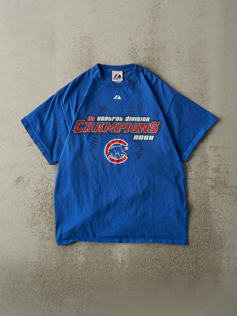 Vintage 08' Blue Chicago Cubs MLB Champions Tee (S/M)