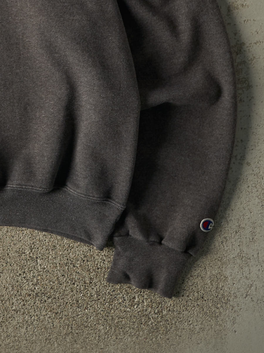 Vintage 90s Charcoal Grey Champion Logo Crewneck (L)