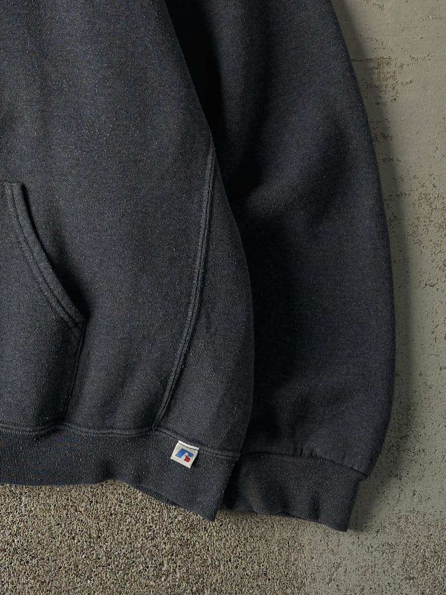 Vintage Y2K Charcoal Grey Russell Athletic Hoodie (XL/XXL)