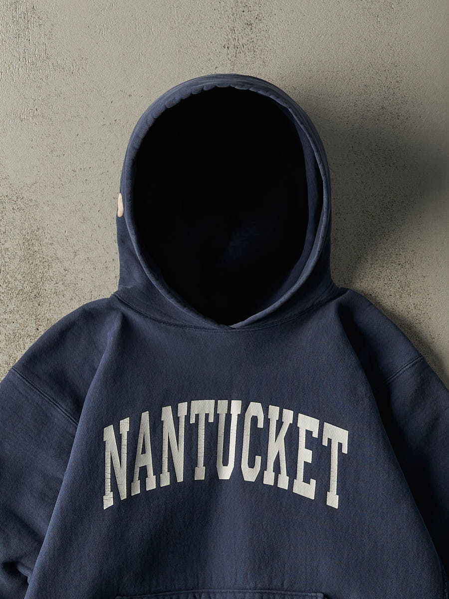 Vintage 90s Navy Blue University of Nantucket Hoodie (L)