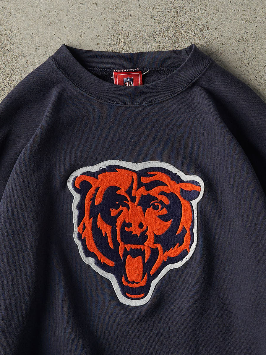 Vintage 90s Navy Blue Chicago Bears Embroidered Crewneck (L)