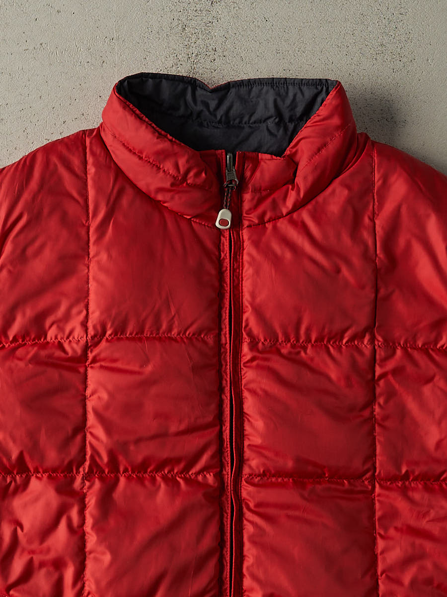 Vintage 90s Navy Blue & Red LL Bean Reversible Puffer Vest (L/XL)