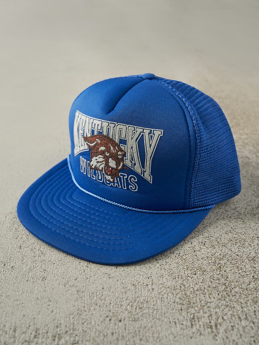 Vintage 90s Blue Kentucky Wildcats Foam Trucker Hat