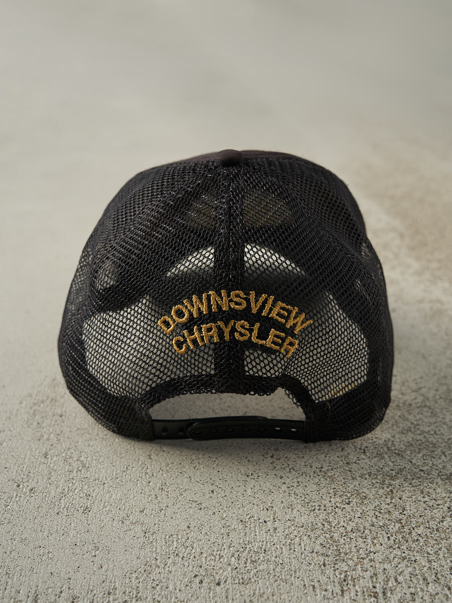 Vintage Y2K Black Jeep Embroidered Foam Trucker Hat