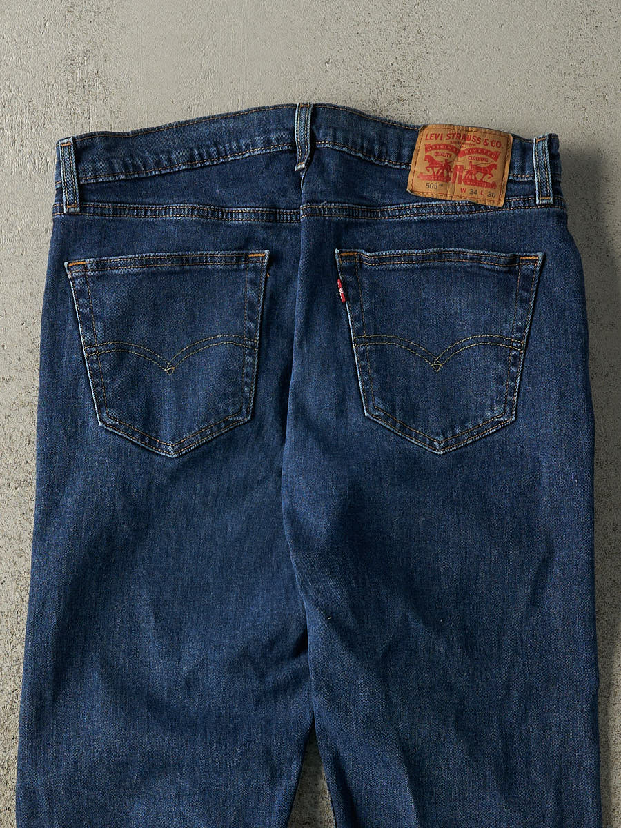 Vintage Y2K Dark Wash Levi's 505 Jeans (34x29.5)