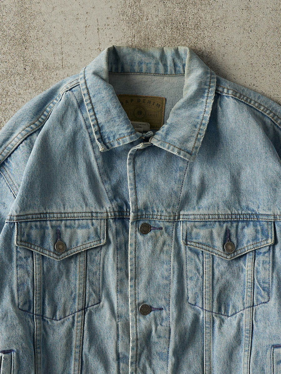 Vintage 90s Light Wash Gap Denim Jacket (L)