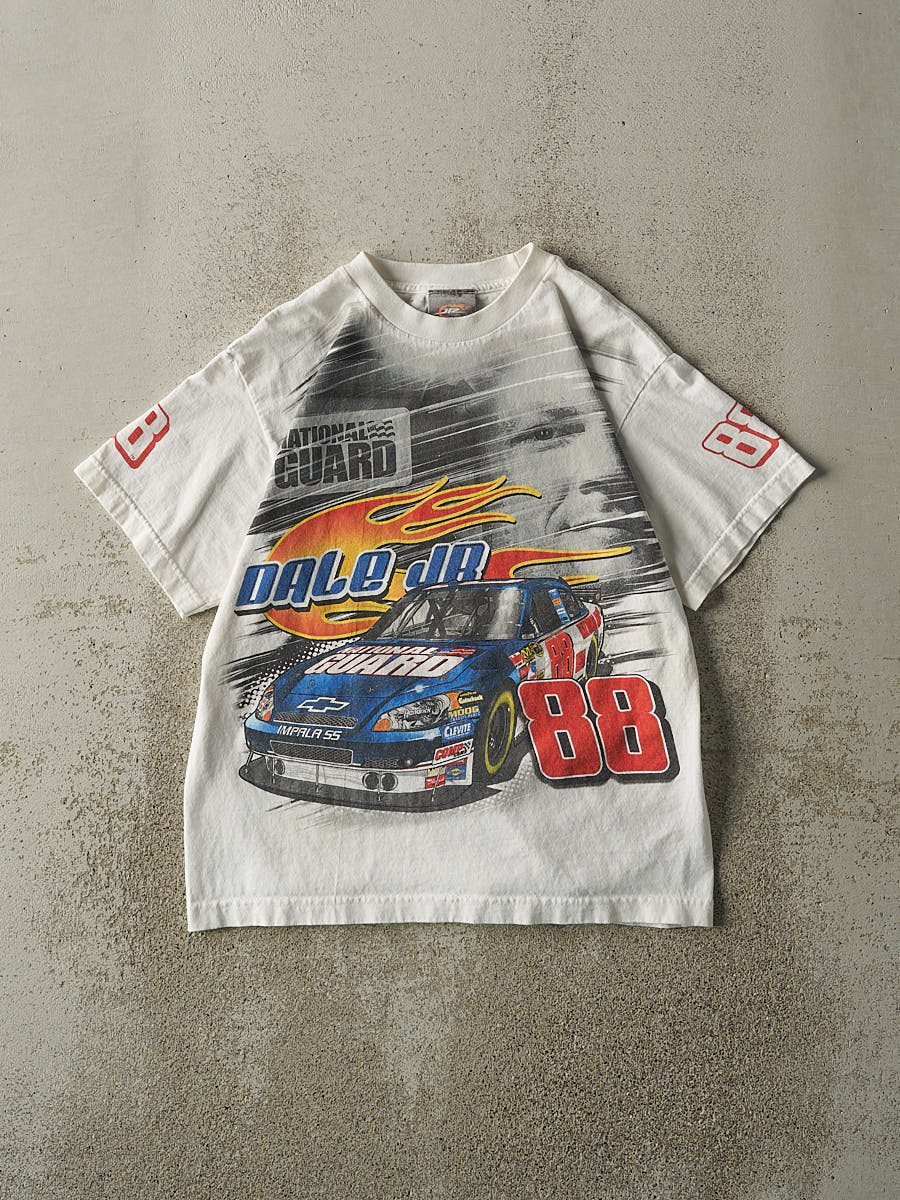 Vintage 08' White Dale Earnhardt Jr Nascar Racing Tee (S)
