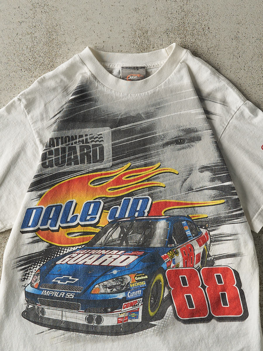 Vintage 08' White Dale Earnhardt Jr Nascar Racing Tee (S)