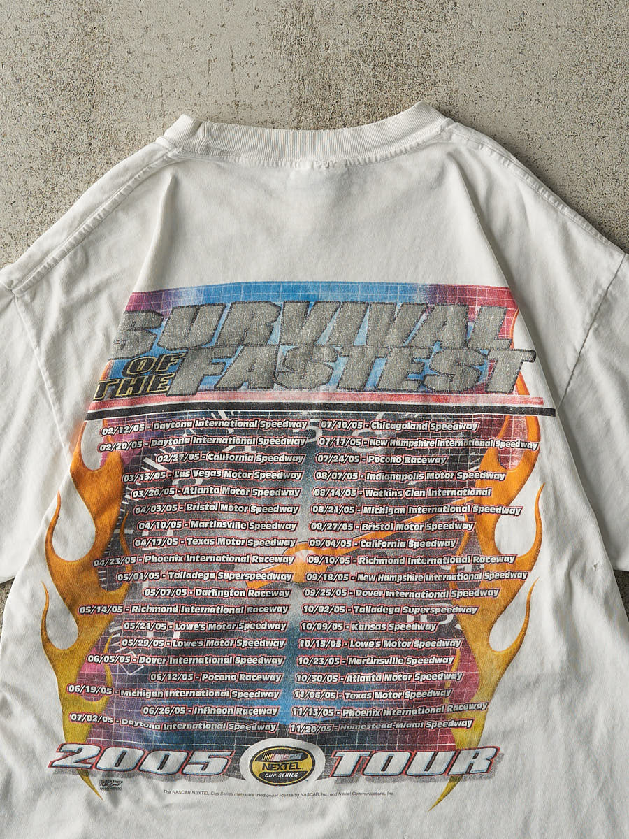 Vintage 05' White Nascar Nextel Cup Tee (M/L)