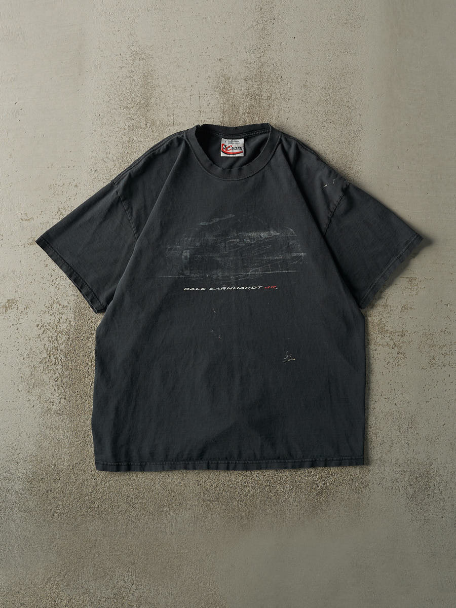 Vintage Y2K Black Dale Earnhardt Jr Nascar Racing Tee (L/XL)