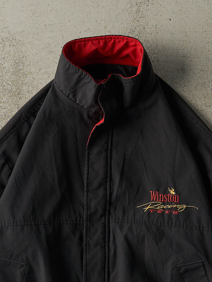 Vintage 90s Black Winston Racing Track Jacket (L/XL)