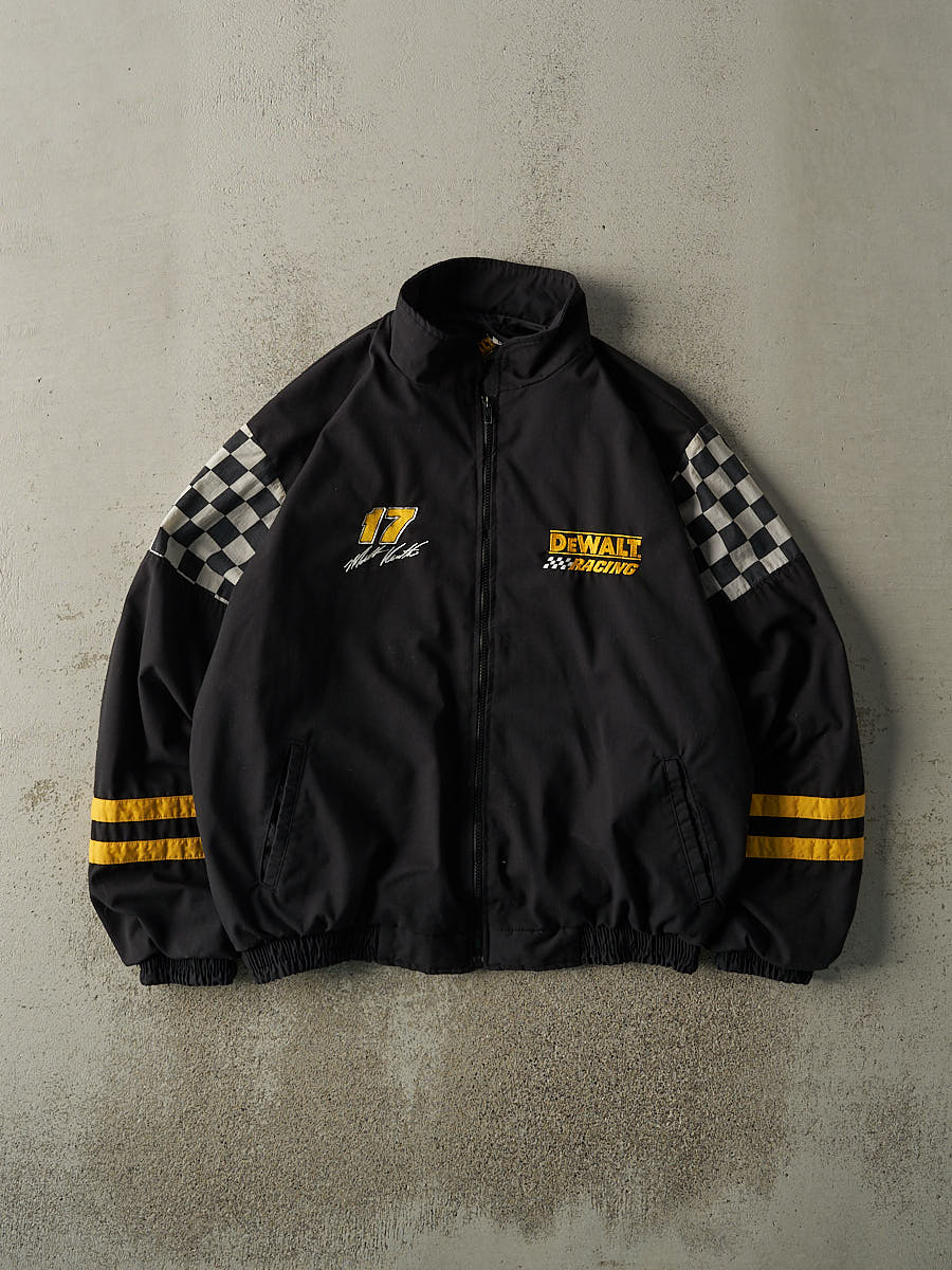 Vintage Y2K Black DeWalt Racing Matt Kenseth Track Jacket (L/XL)