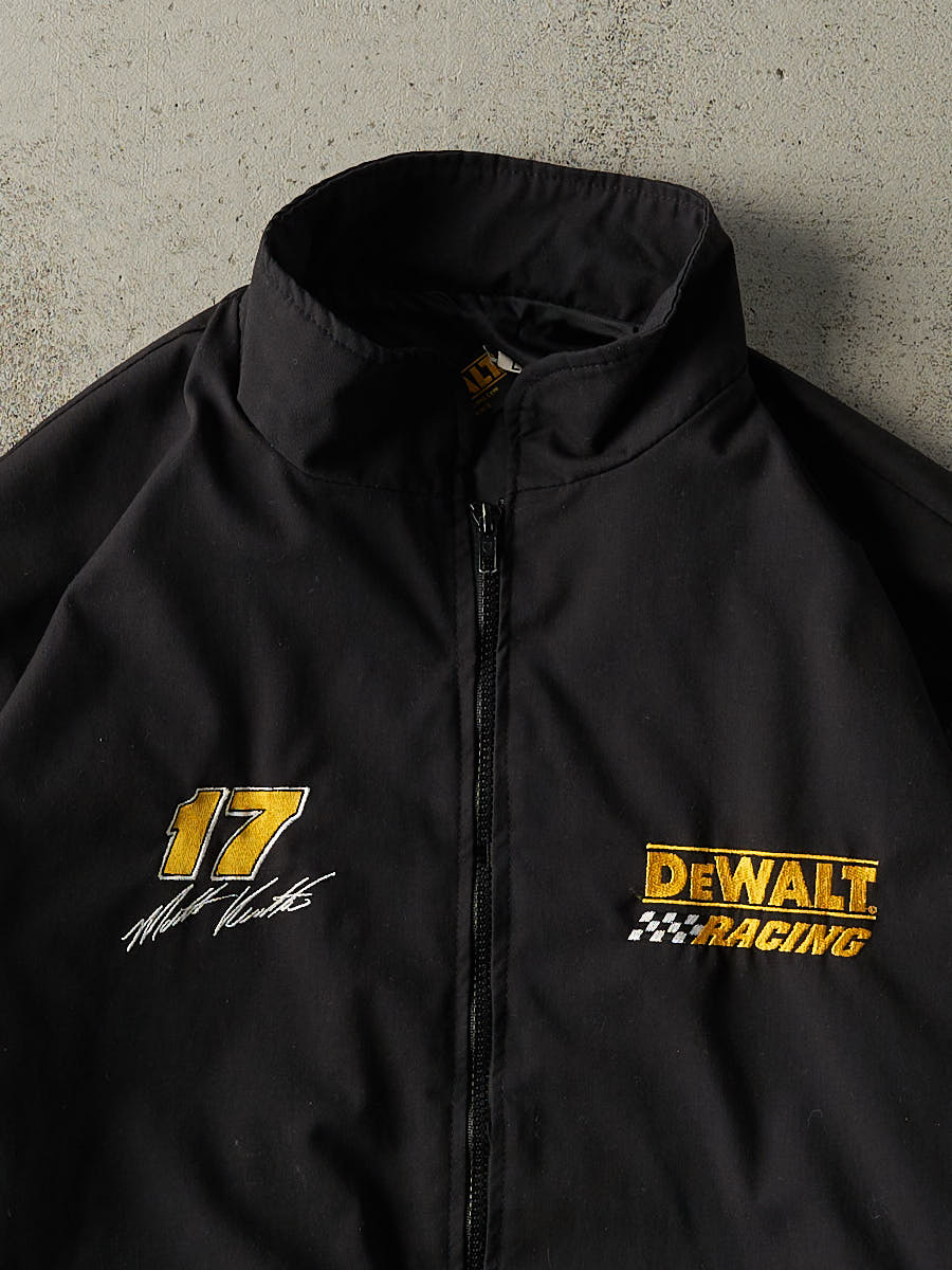 Vintage Y2K Black DeWalt Racing Matt Kenseth Track Jacket (L/XL)