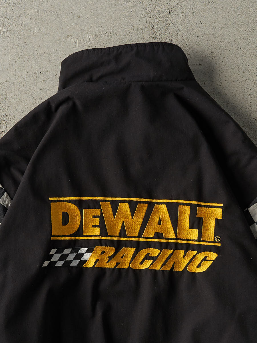 Vintage Y2K Black DeWalt Racing Matt Kenseth Track Jacket (L/XL)