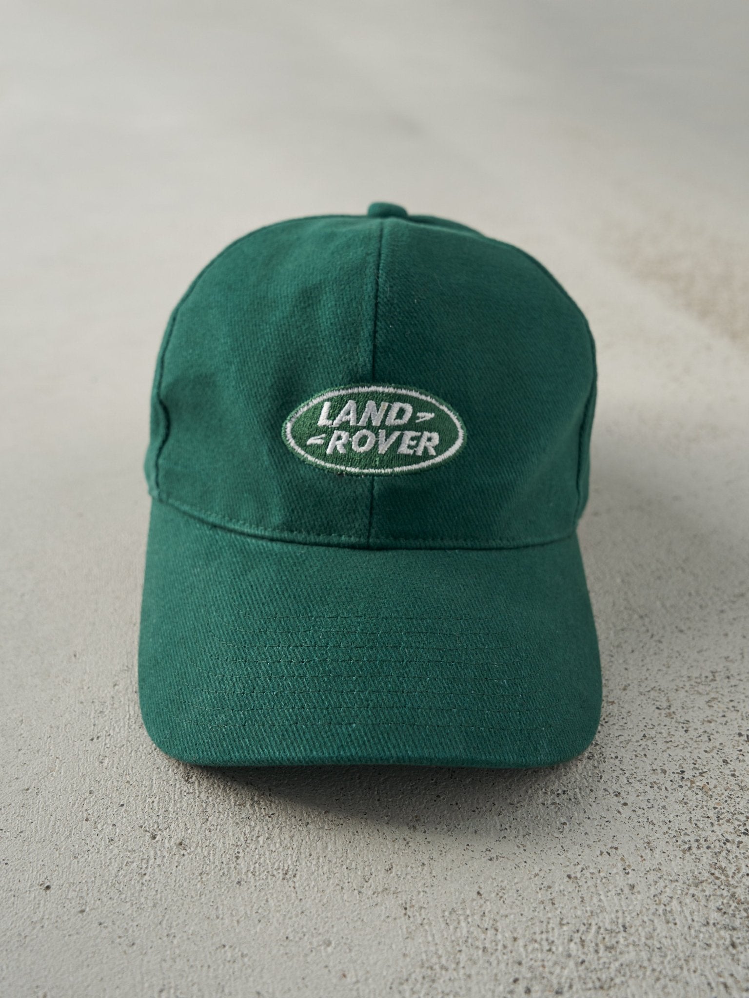 Vintage 90s Green Embroidered Land Rover Strapback Hat