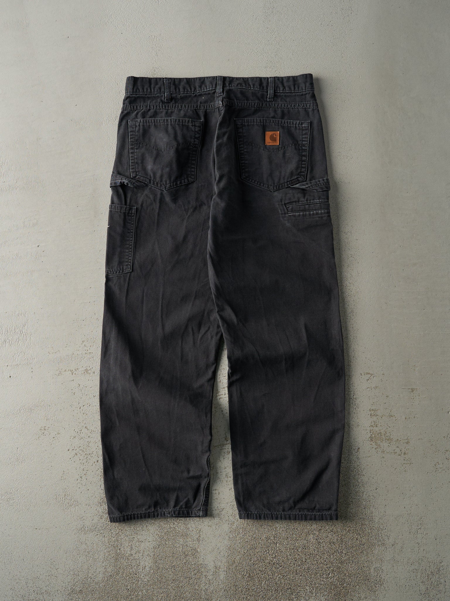 Vintage Y2K Black Carhartt Lightweight Carpenter Pants (34x31)