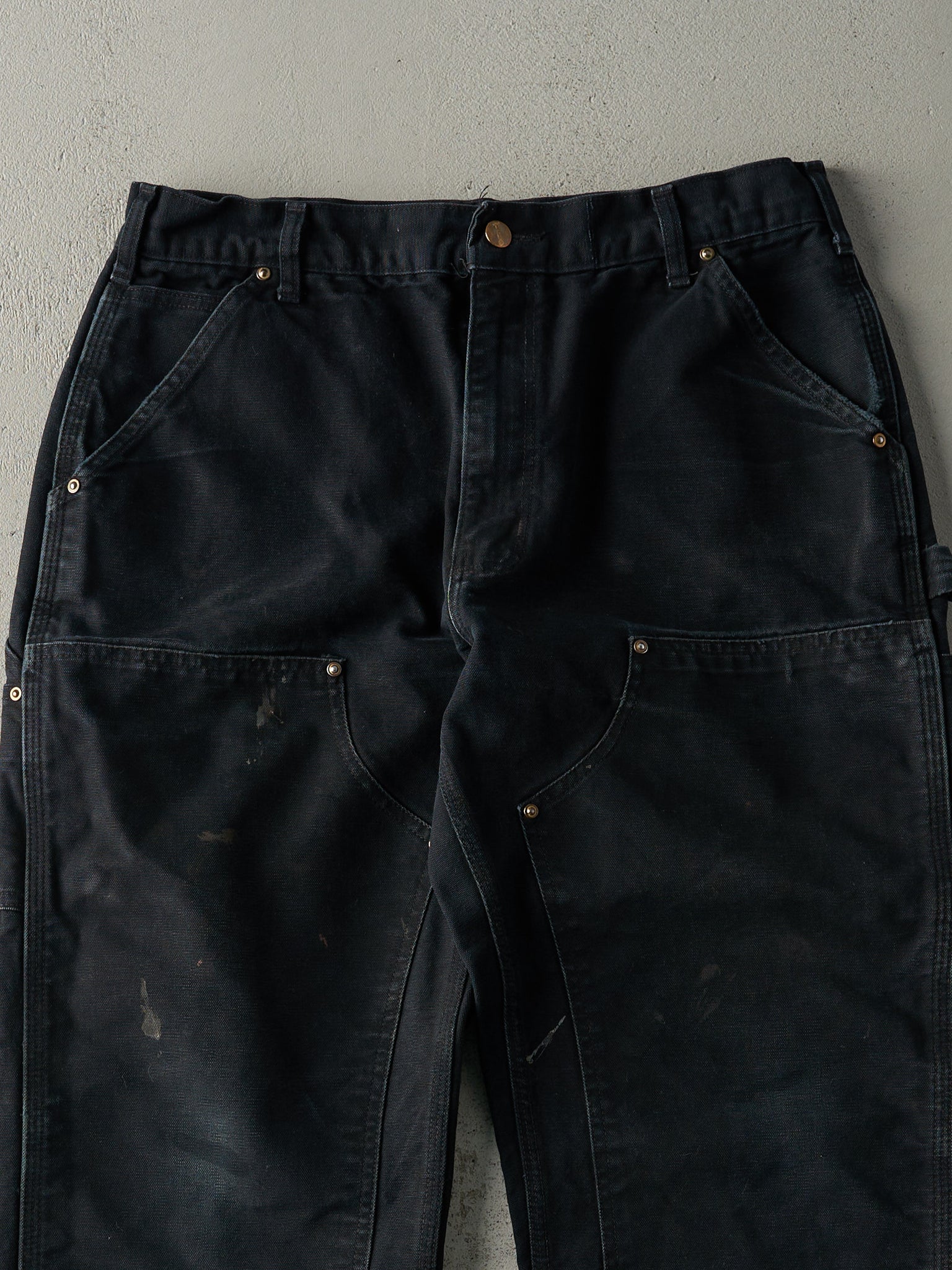 Vintage 90s Black Carhartt Double Knee Carpenter Pants (32x31)