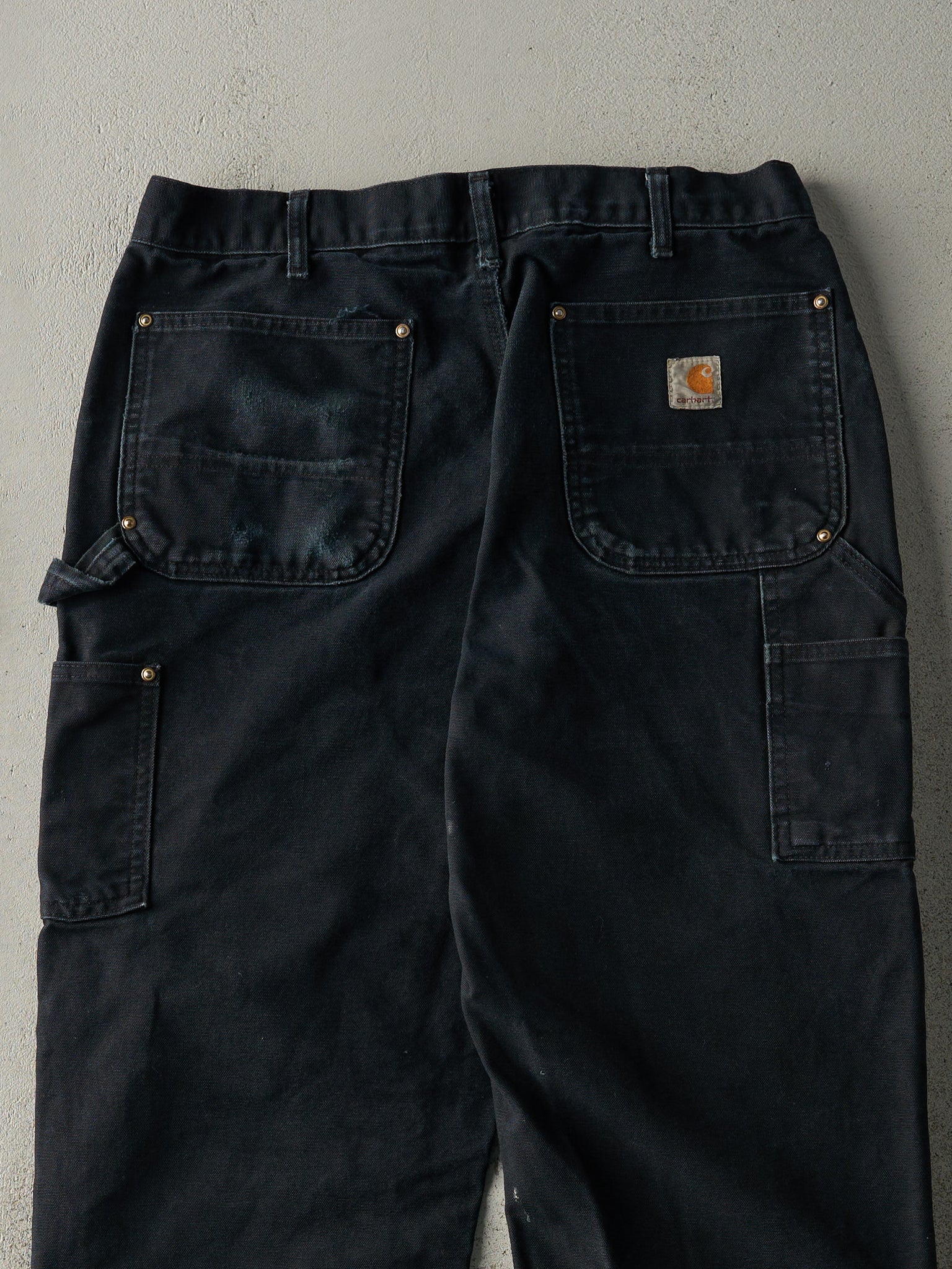 Vintage 90s Black Carhartt Double Knee Carpenter Pants (32x31)