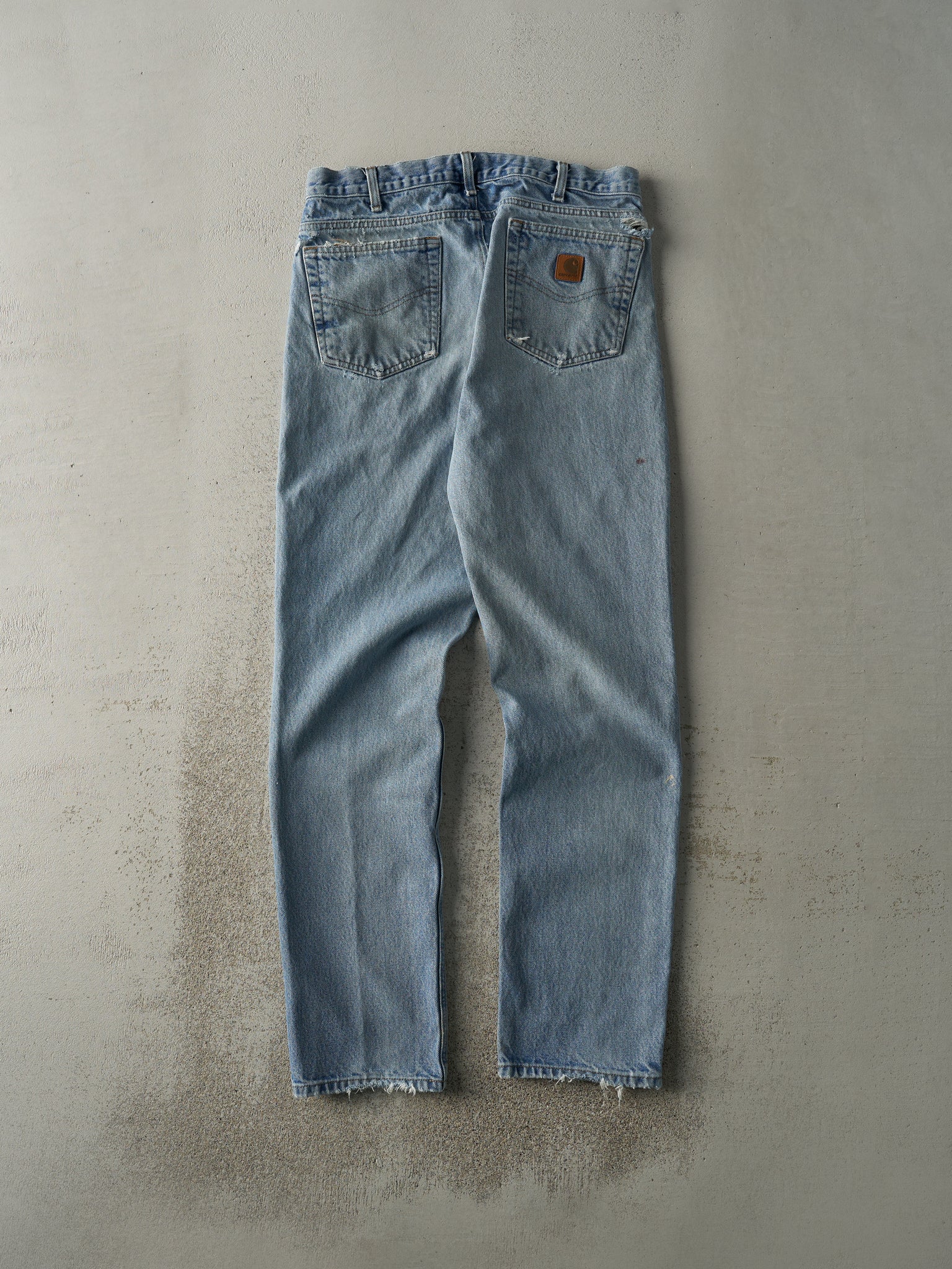 Vintage 90s Light Wash Carhartt Jeans (33x34)