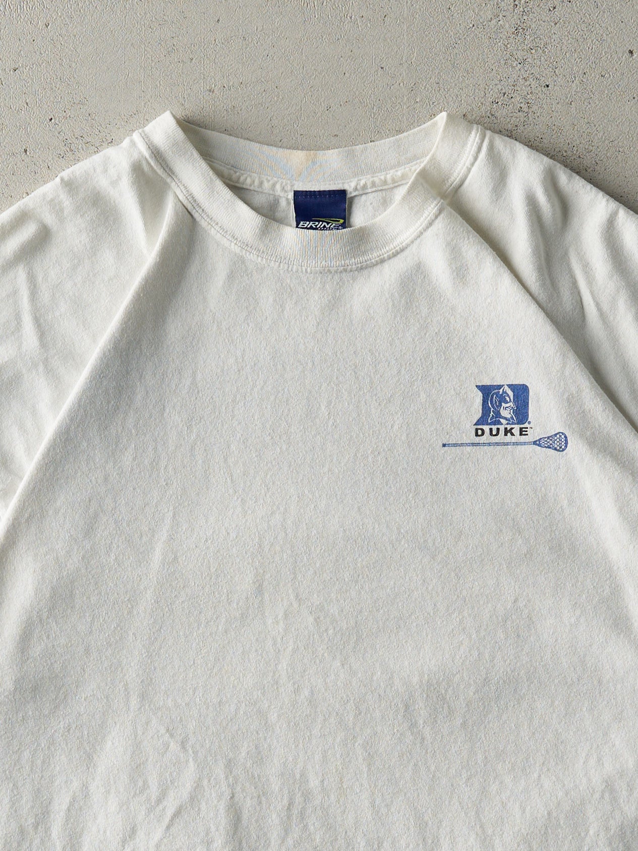 Vintage Y2K White Duke University Blue Devils Tee (M/L)