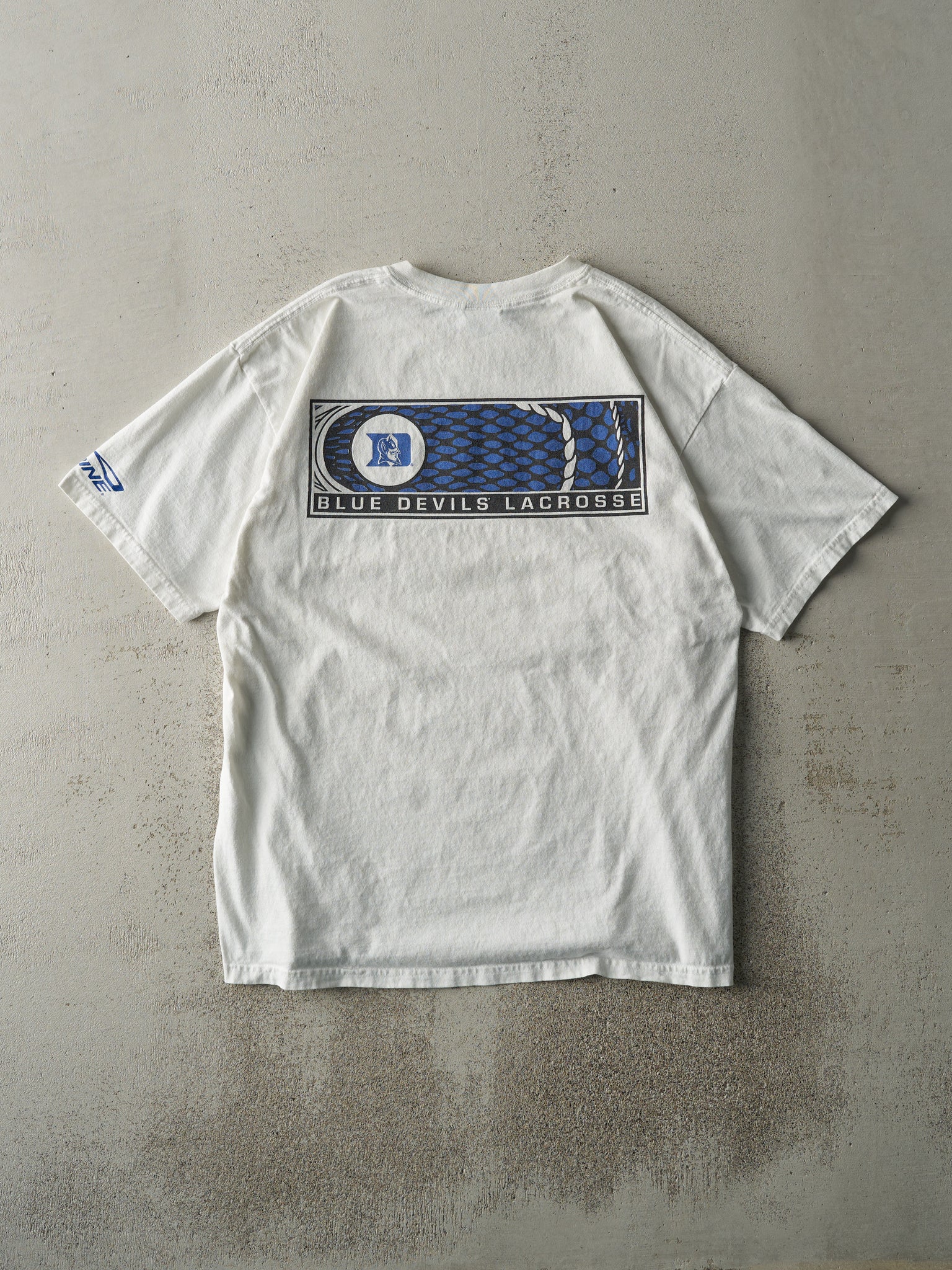 Vintage Y2K White Duke University Blue Devils Tee (M/L)