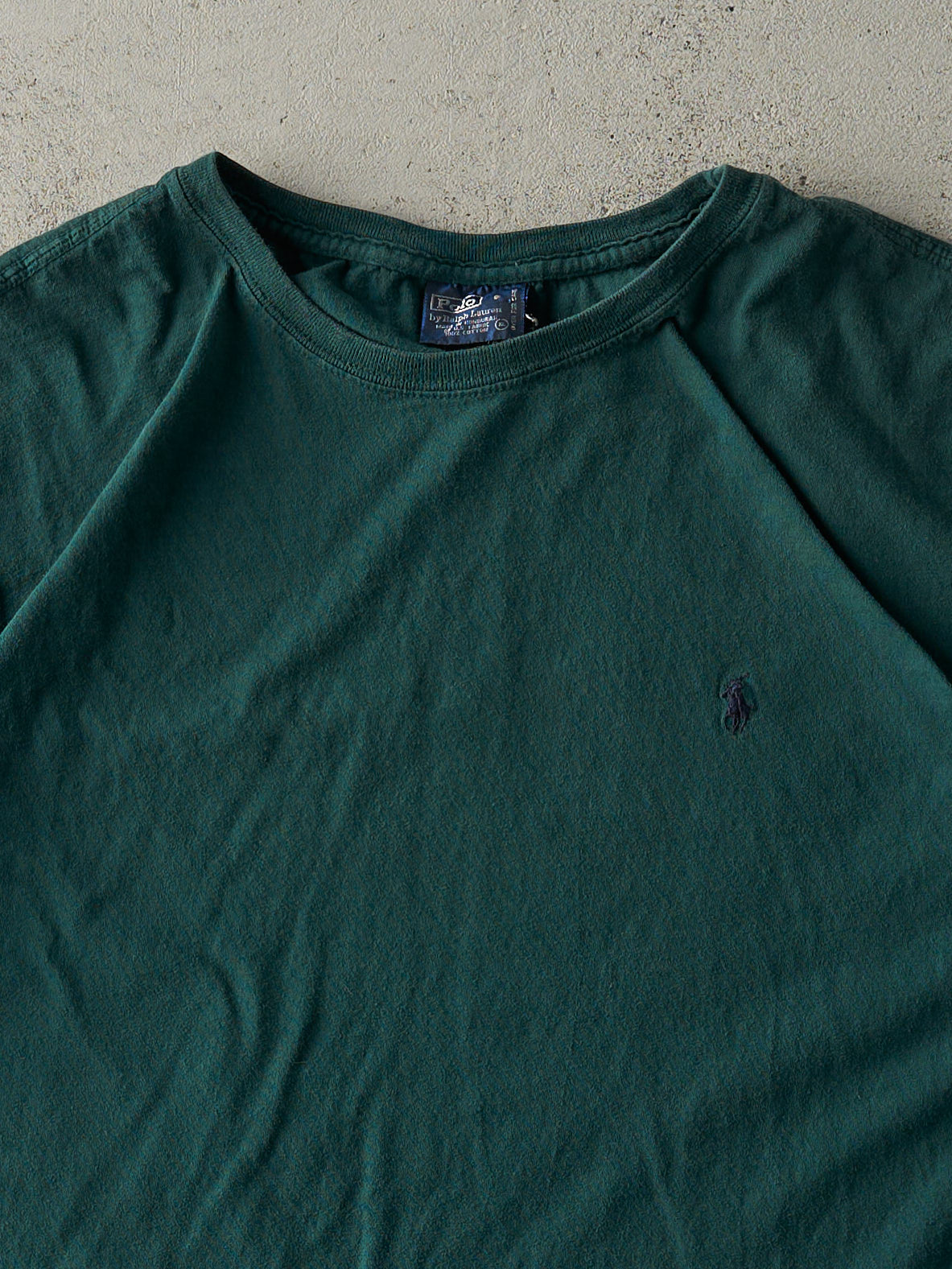Vintage 90s Forest Green Embroidered Polo Tee (L)